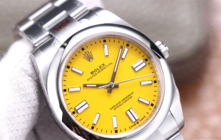 Rolex Oyster Perpetual 41mm Yellow Dial