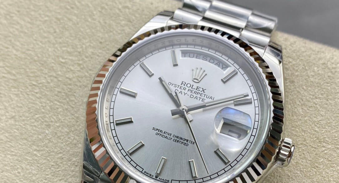 Rolex Day-Date 36mm President Silver Dial