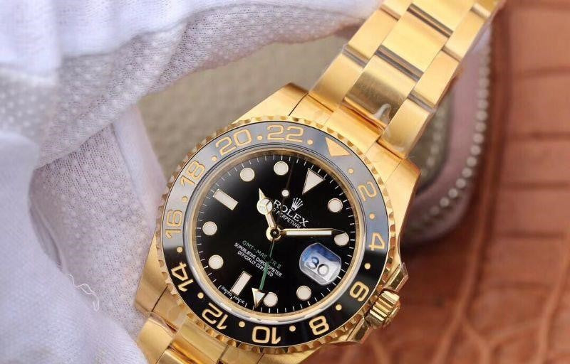 Rolex Gmt-Master II Yellow Gold Black Dial