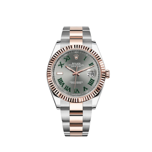 Rolex Datejust Wimbledon Two Tone Pink Gold Oyster 36MM