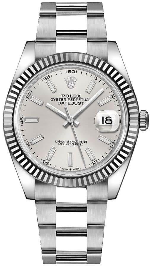 Rolex Datejust Steel Silver Dial Oyster