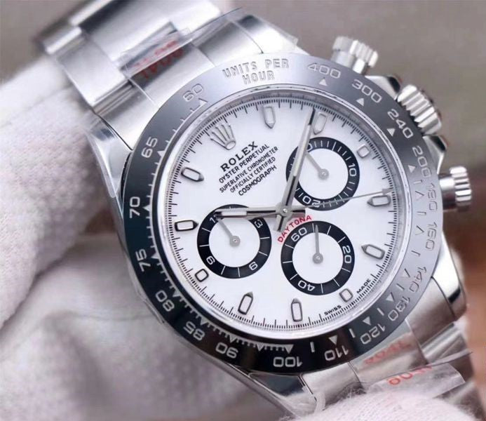  Rolex Daytona White Dial Ceramic Bezel