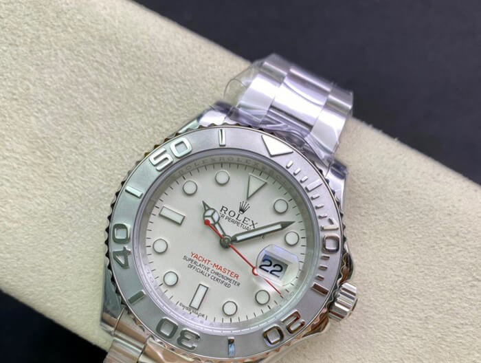 Rolex Yacht-Master 40 Platinum Dial