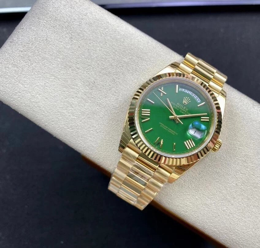 Rolex Day-Date Yellow Gold Green Dial President