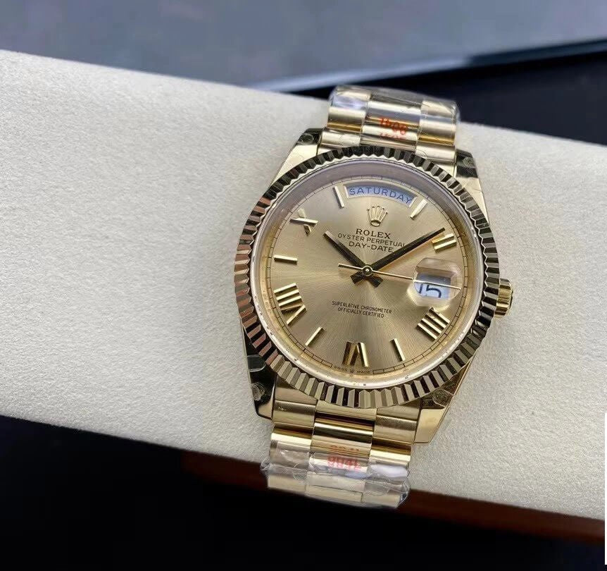 Rolex Day-Date Yellow Gold Champagne Roman Dial President