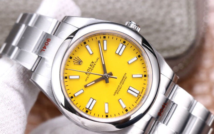 Rolex Oyster Perpetual 41mm Yellow Dial