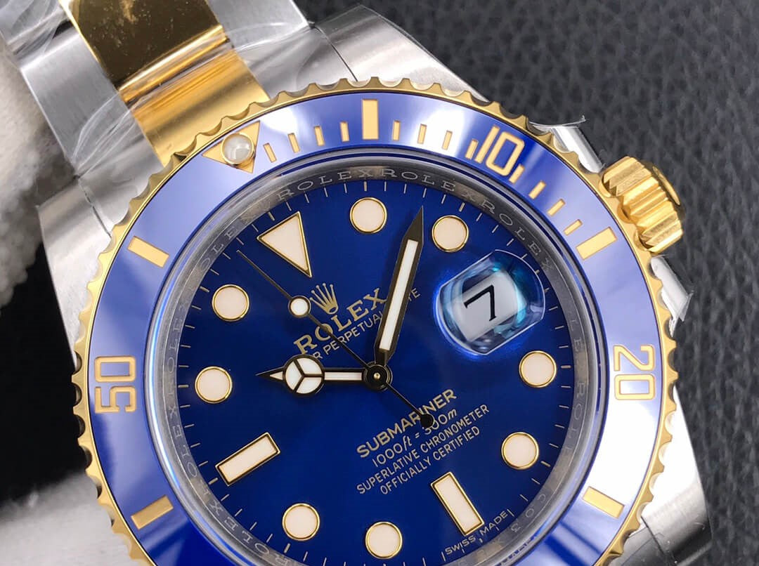 Rolex Submariner Date TwoTone Yellow Gold Blue Dial