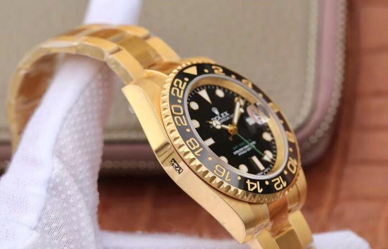 Rolex Gmt-Master II Yellow Gold Black Dial