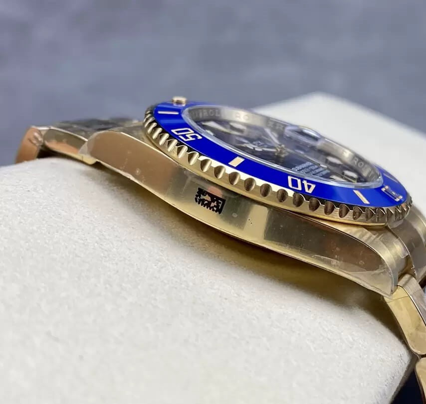 Rolex Submariner Date Yellow Gold Blue Dial Ceramic Bezel