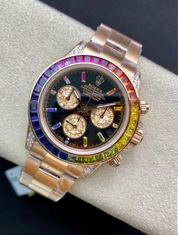 Rolex Daytona Pink Gold Rainbow 40mm