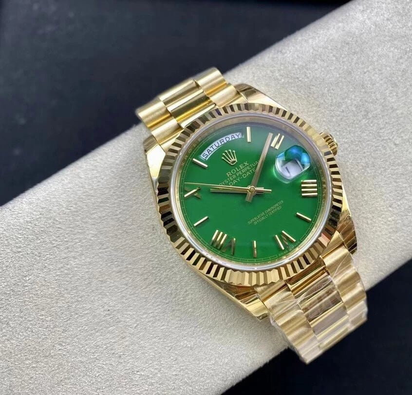 Rolex Day-Date Yellow Gold Green Dial President