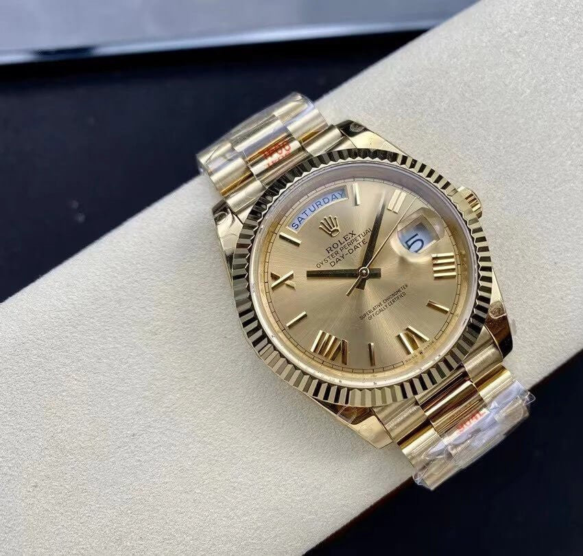 Rolex Day-Date Yellow Gold Champagne Roman Dial President