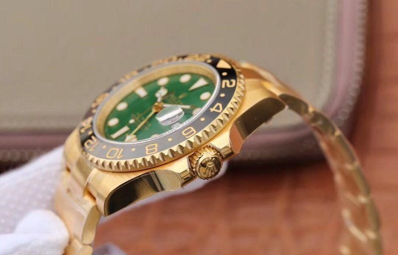 Rolex Gmt-Master II Yellow Gold Green Dial