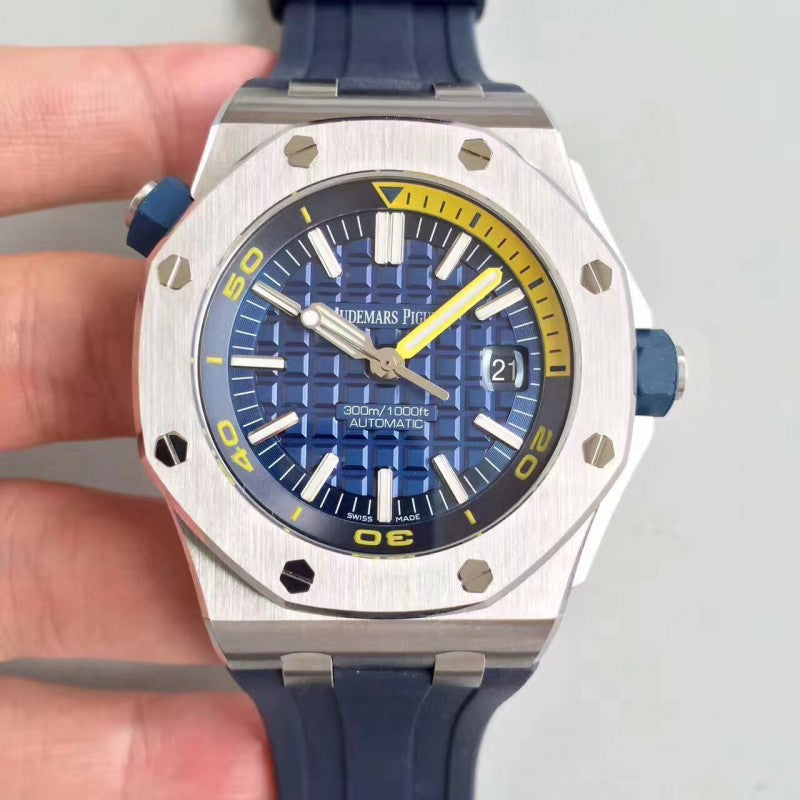 Audemars Piguet Royal Oak Offshore Diver Watch Blue Dial 42mm