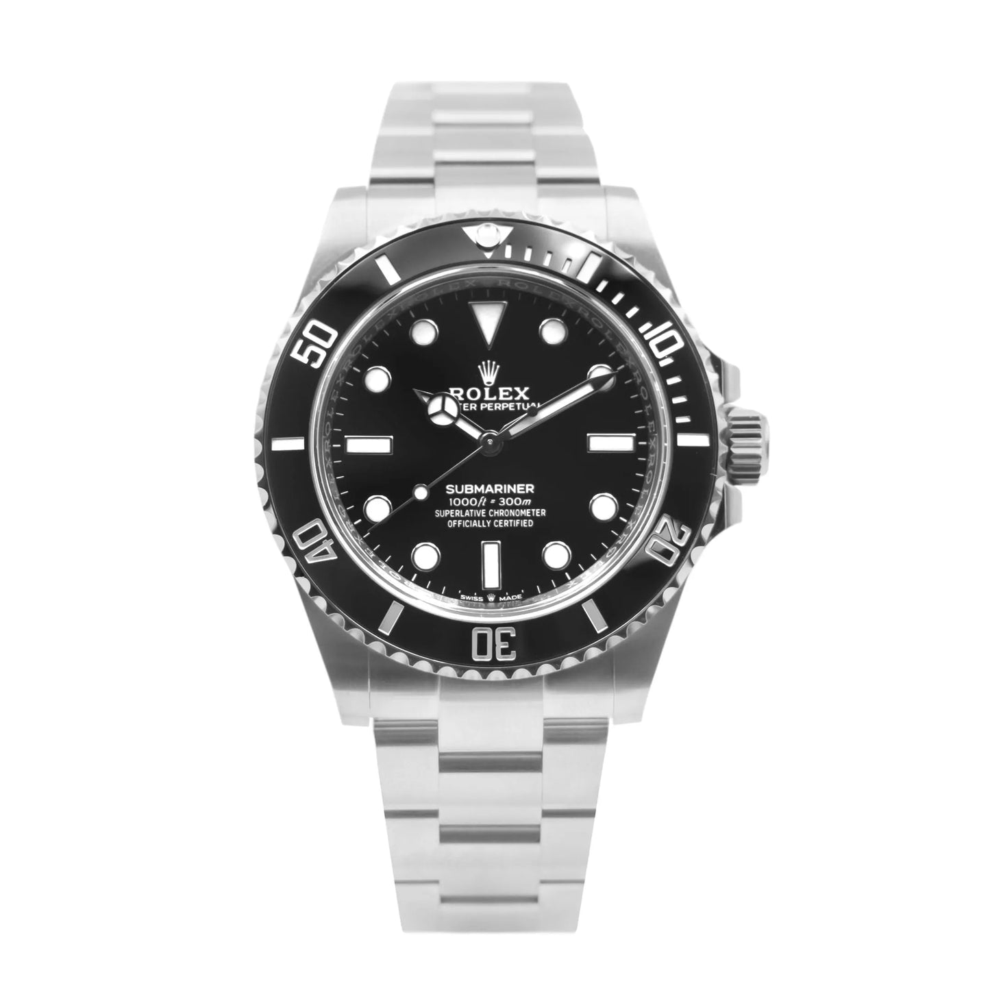 Rolex Submariner noDate SS Black Ceramic Bezel