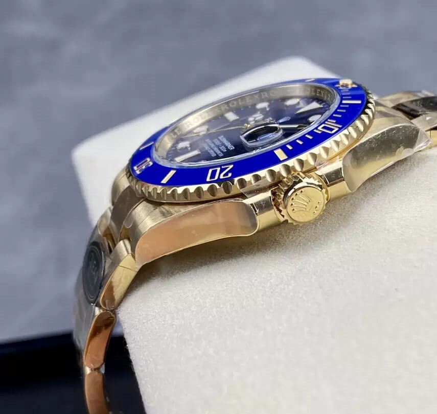 Rolex Submariner Date Yellow Gold Blue Dial Ceramic Bezel