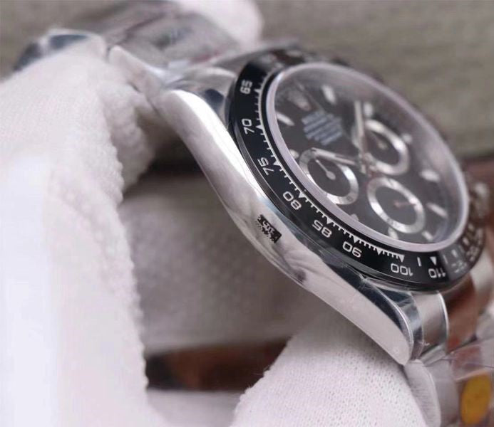 Rolex Daytona Steel Black Dial Ceramic Bezel