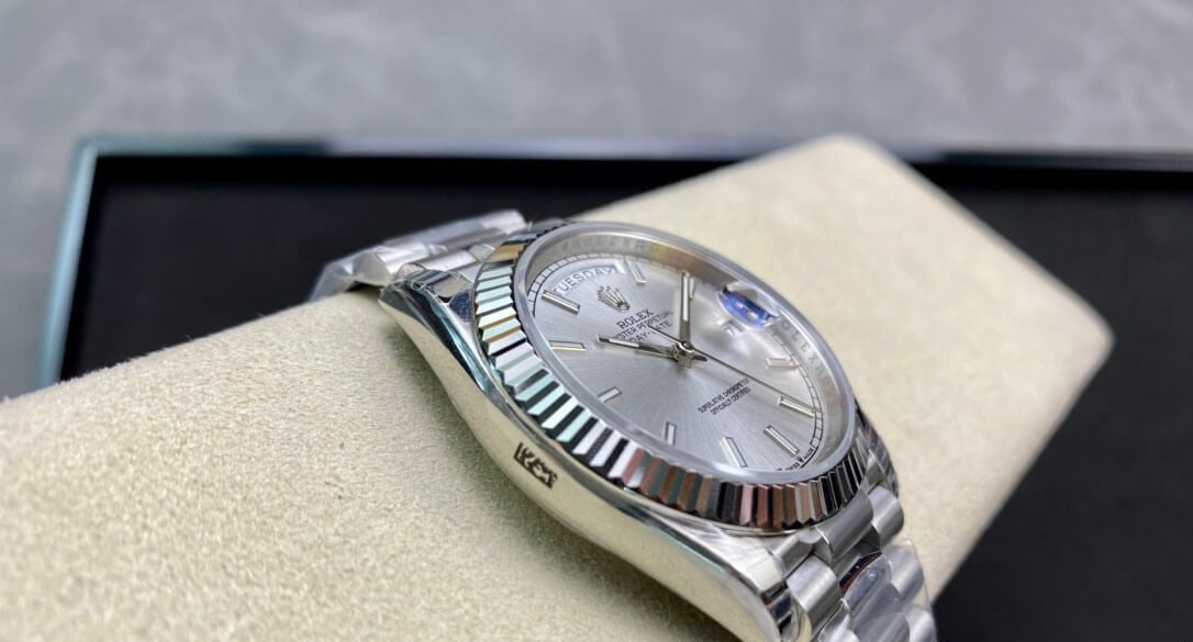 Rolex Day-Date 36mm President Silver Dial