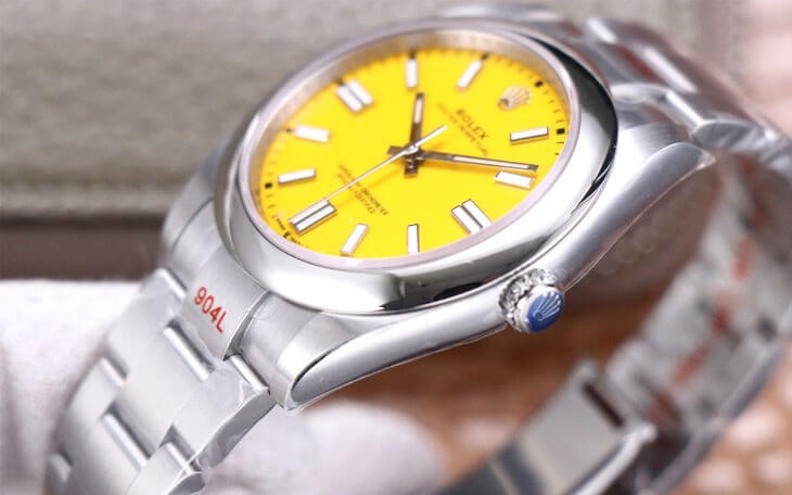 Rolex Oyster Perpetual 41mm Yellow Dial