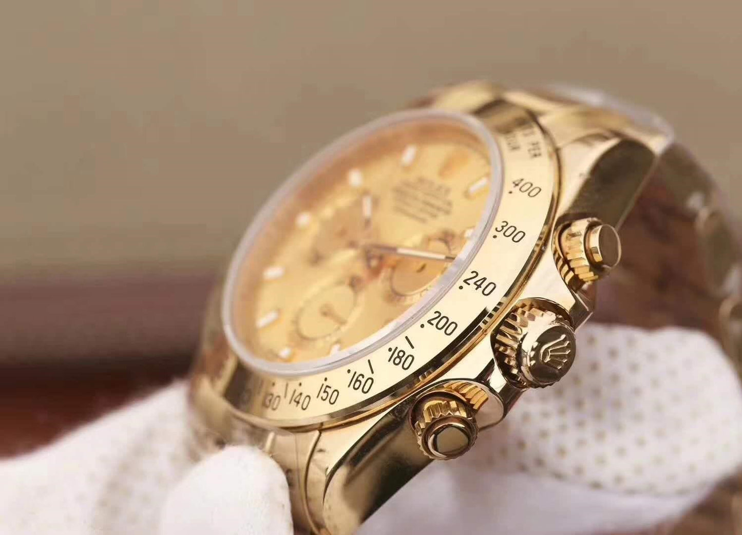 Rolex Daytona Yellow Gold Champagne Dial 40mm