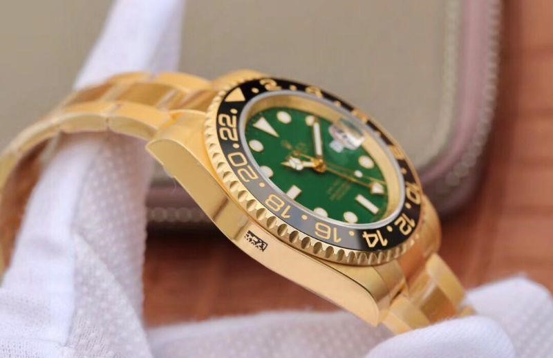 Rolex Gmt-Master II Yellow Gold Green Dial