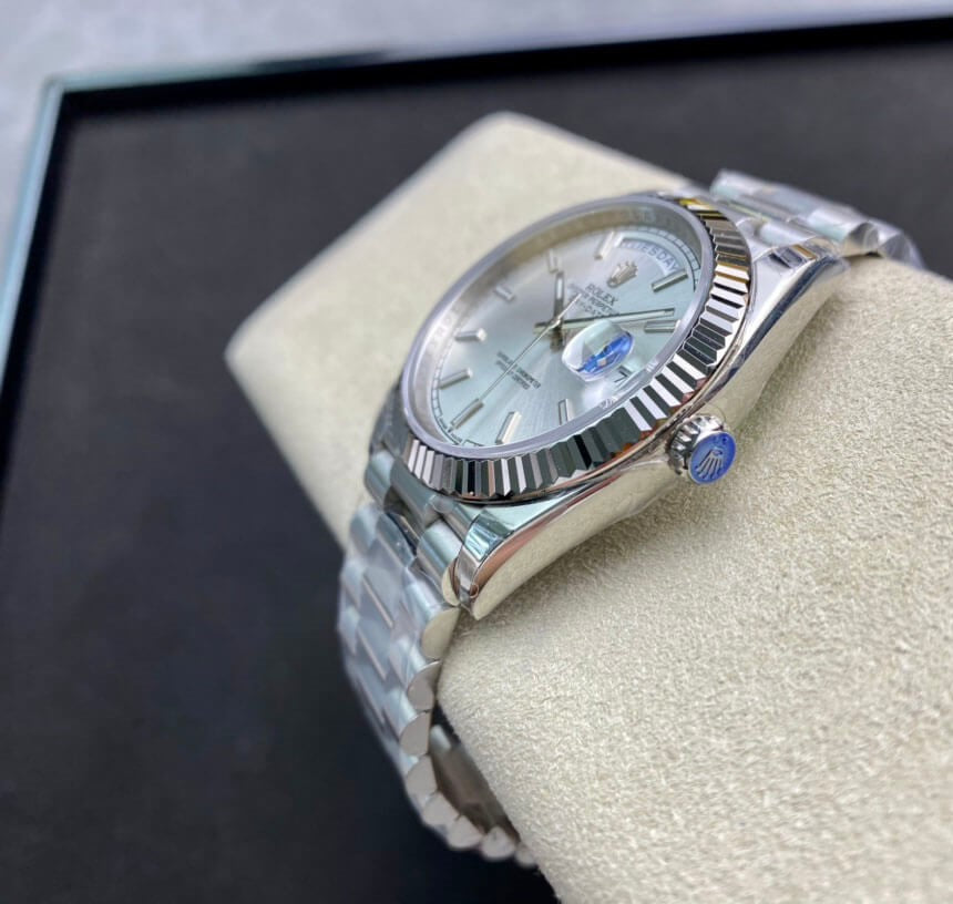 Rolex Day-Date 36mm President Silver Dial