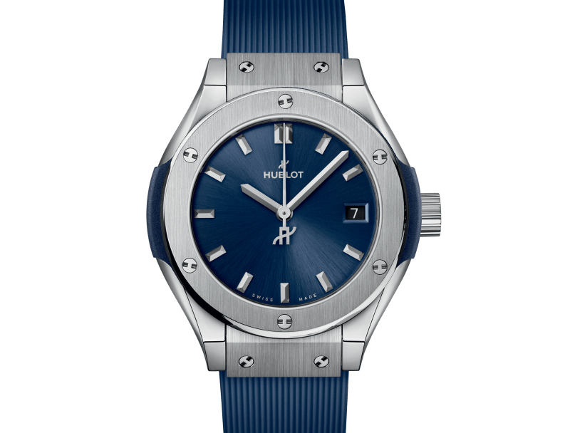 Hublot Classic Fusion Blue Titanium Woman Watch 29mm