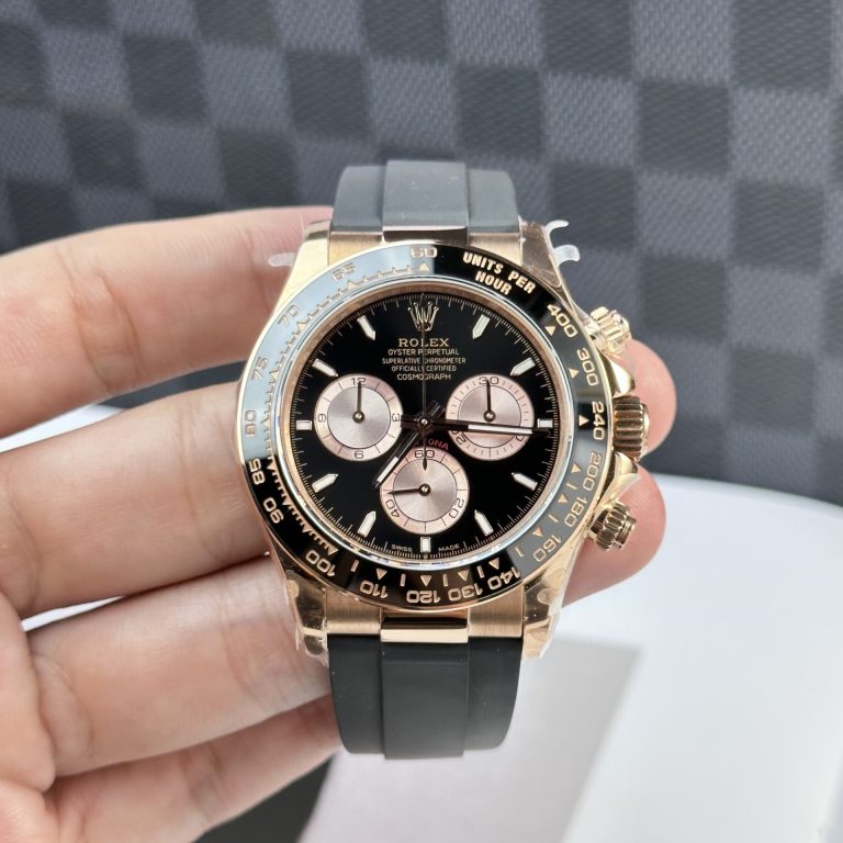 Rolex Cosmograph Daytona Everose Gold Black Dial With Pink Chronografh