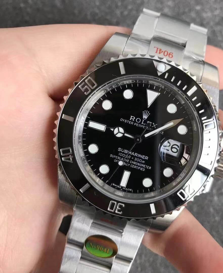 Rolex Submariner Date SS Black Ceramic Bezel