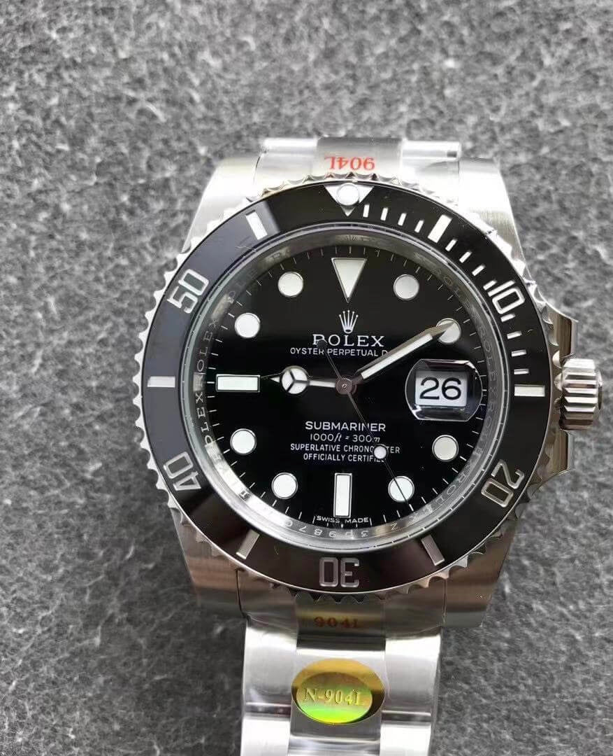 Rolex Submariner Date SS Black Ceramic Bezel