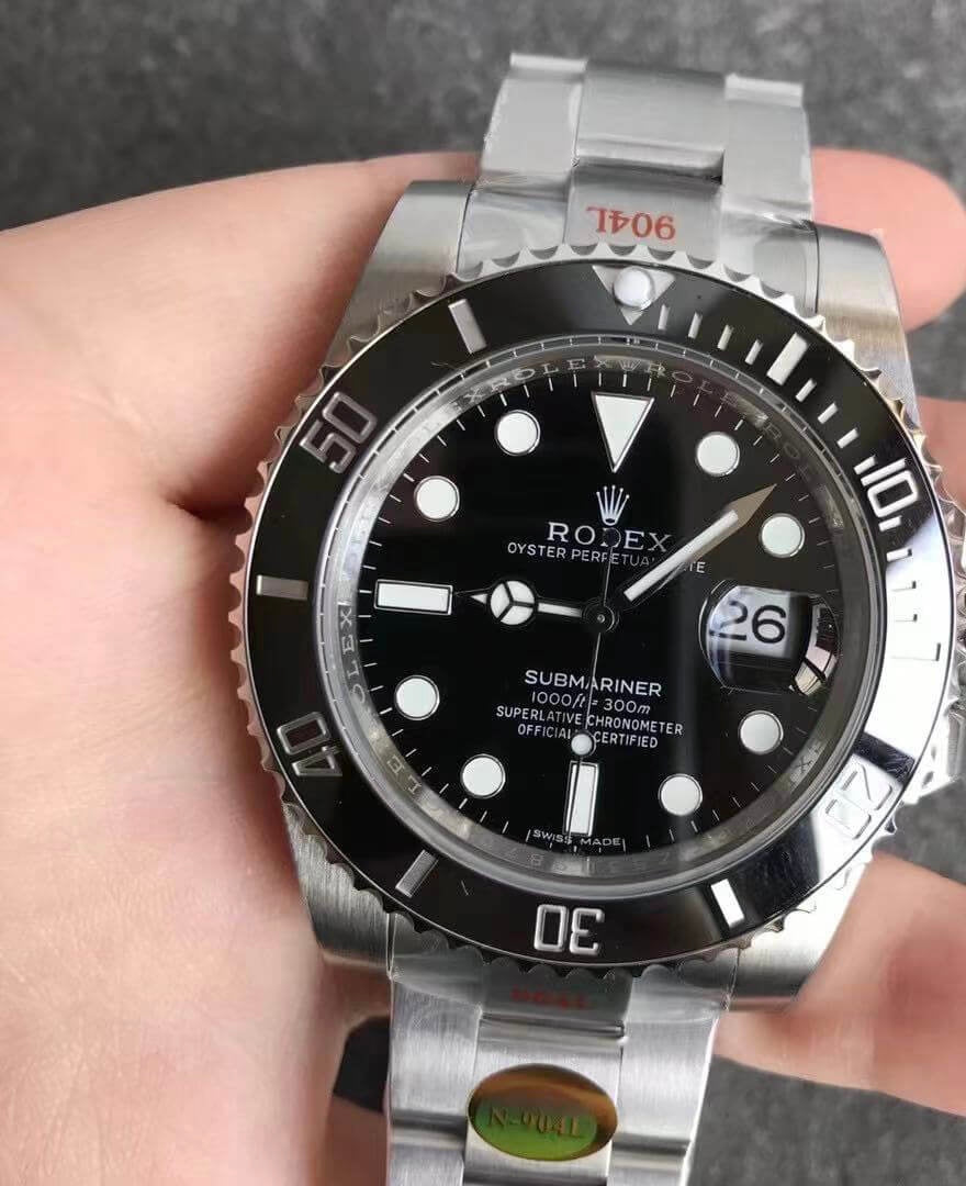 Rolex Submariner Date SS Black Ceramic Bezel