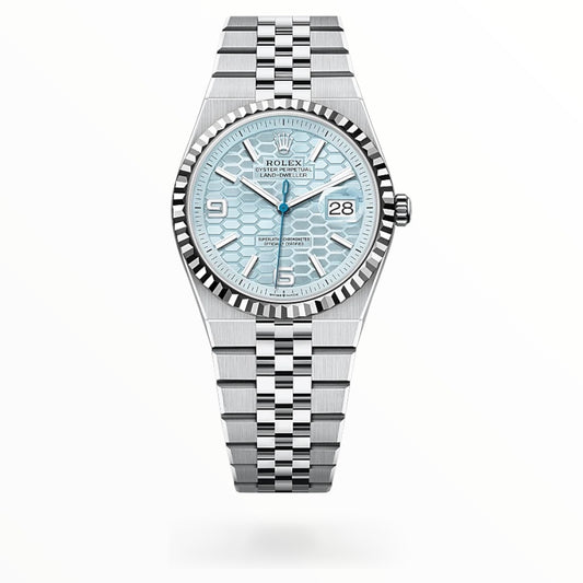 Land-Dweller White Gold Light Blue Dial 36mm