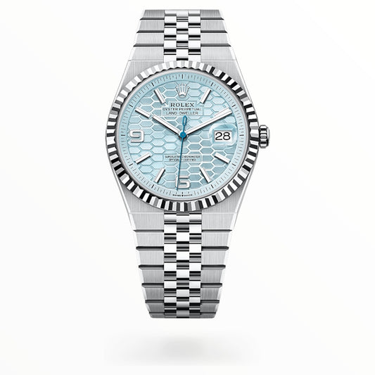 Land-Dweller White Gold Light Blue Dial 41mm