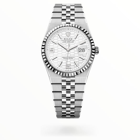 Land-Dweller White Gold White Dial 36mm