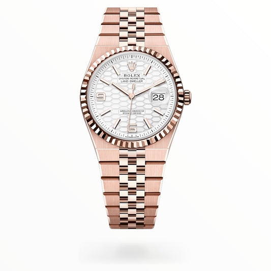 Land-Dweller Rose Gold White  Dial Diamonds 40mm