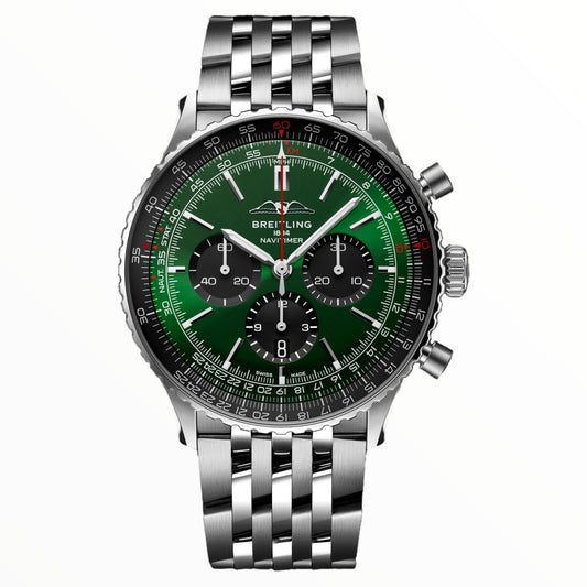 Breitling Navitimer Date Chronograph Green Dial 43mm
