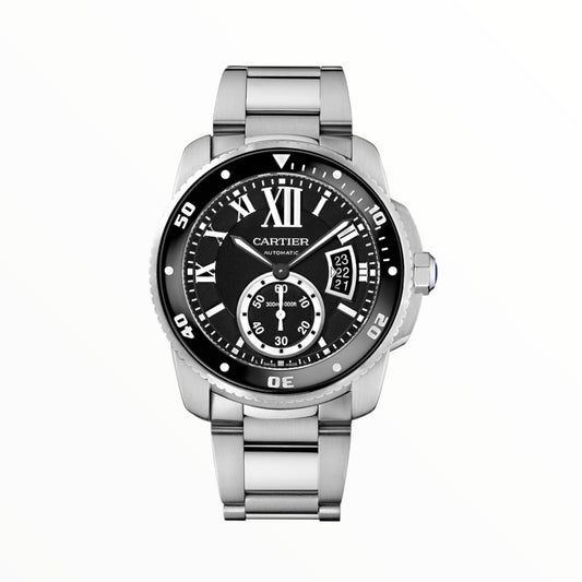 Cartier Calibre 42mm Steel White Dial