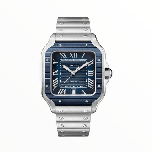 Cartier Santos 39mm Blue Dial