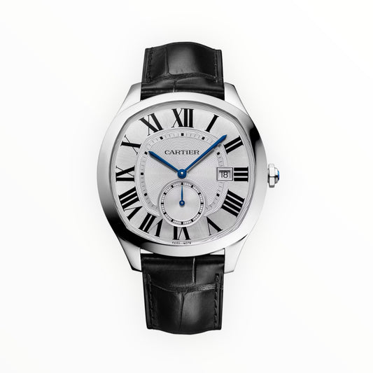Cartier Drive Automatic Silvered Flinque Dial Men's Watch 41mm