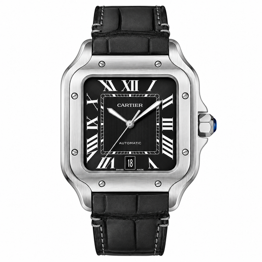 Cartier Santos 100 Large — Black Dial 40mm