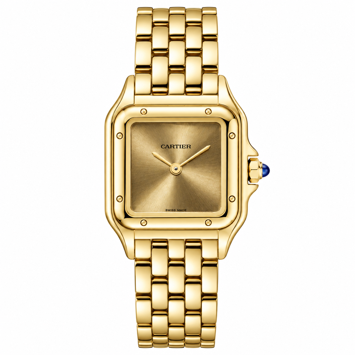 Cartier Panthere Full Gold Tone Dial Bracelet Watch 33mm