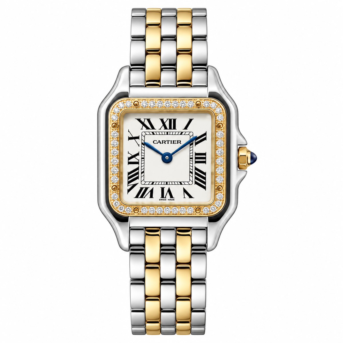 Cartier Panthere Two Tone Yellow Gold Diamonds 33mm