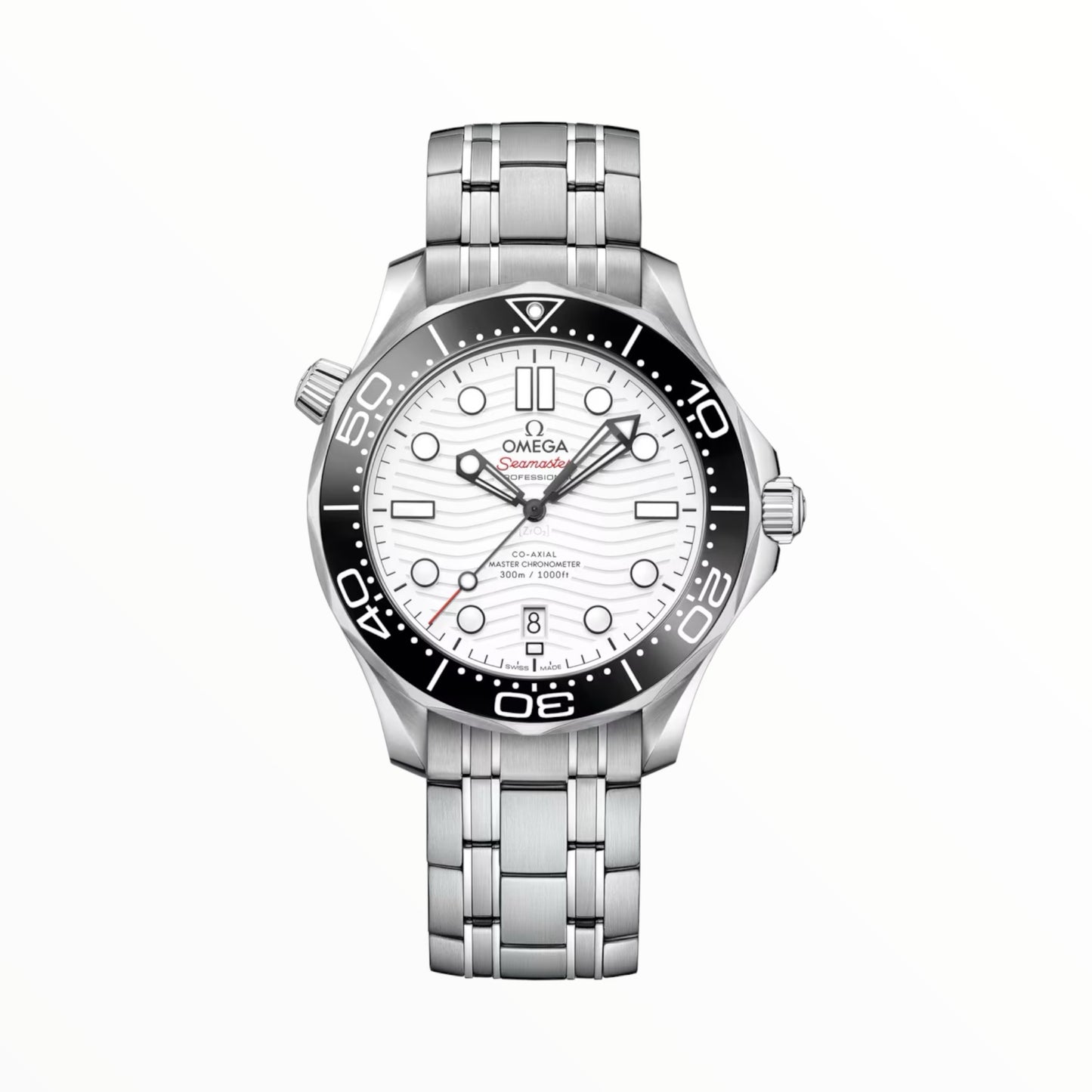 Omega Diver 300M CoAxial Master Chronometer White Dial 42 mm