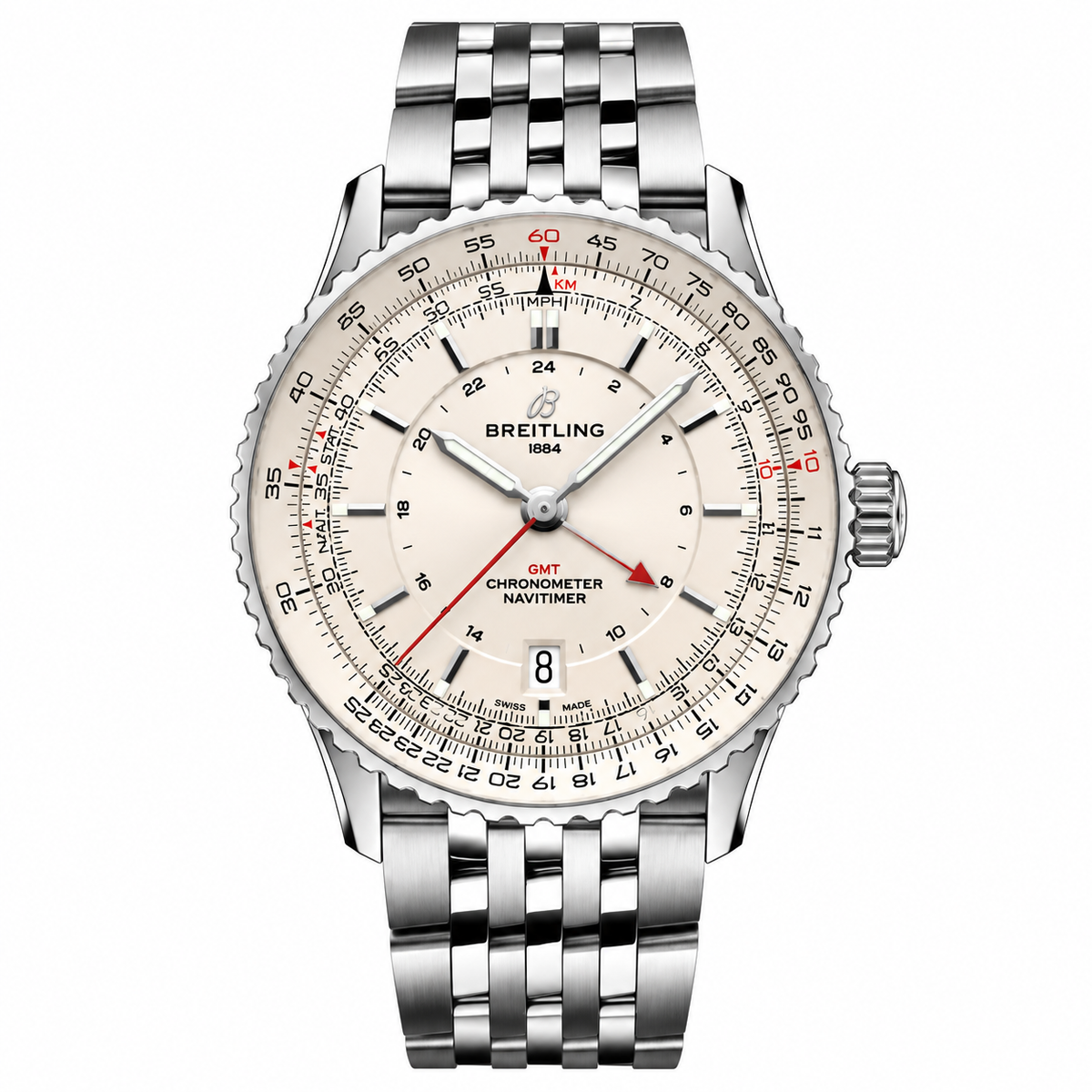 Breitling Navitimer GMT — Cream Dial 41mm