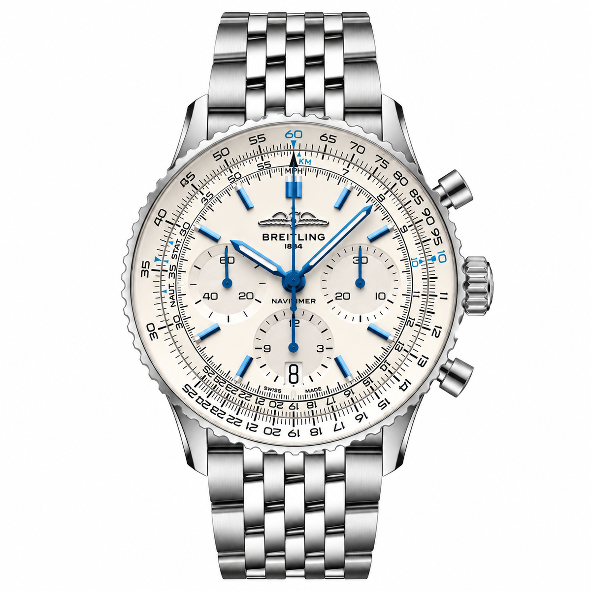 Breitling Navitimer Chronograph Cream & Blue Dial 41mm