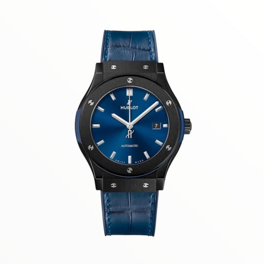 Hublot Classic Ceramic Blue Dial 42mm