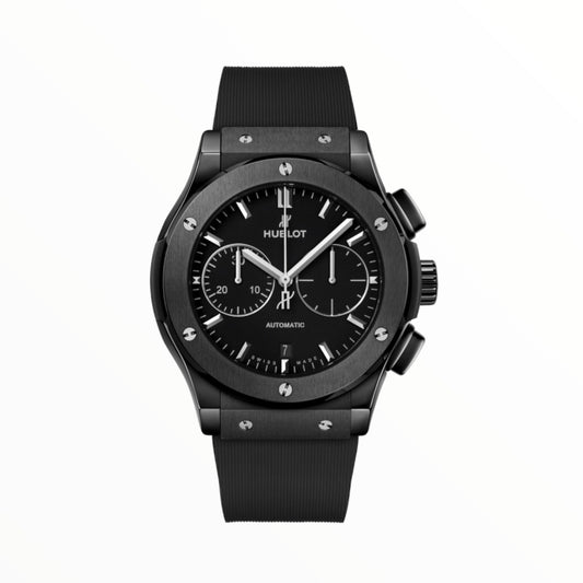 Hublot Classic Fusion Chronograph Ceramic Black Dial 45MM