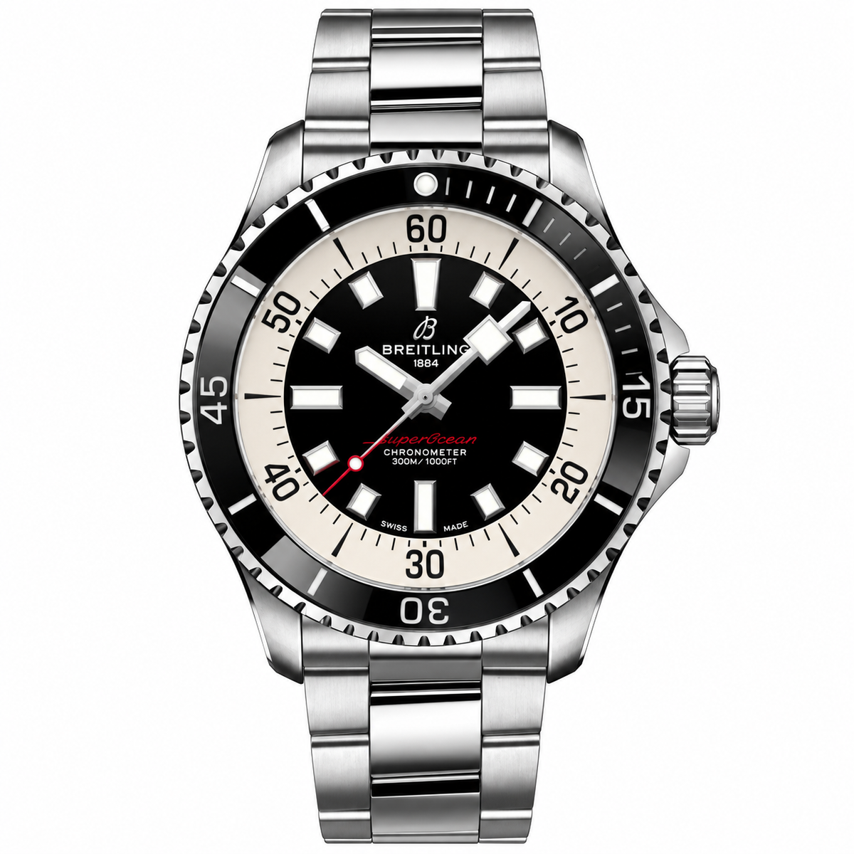 Breitling SuperOcean Automatic Stainless Steel Black Dial 44mm