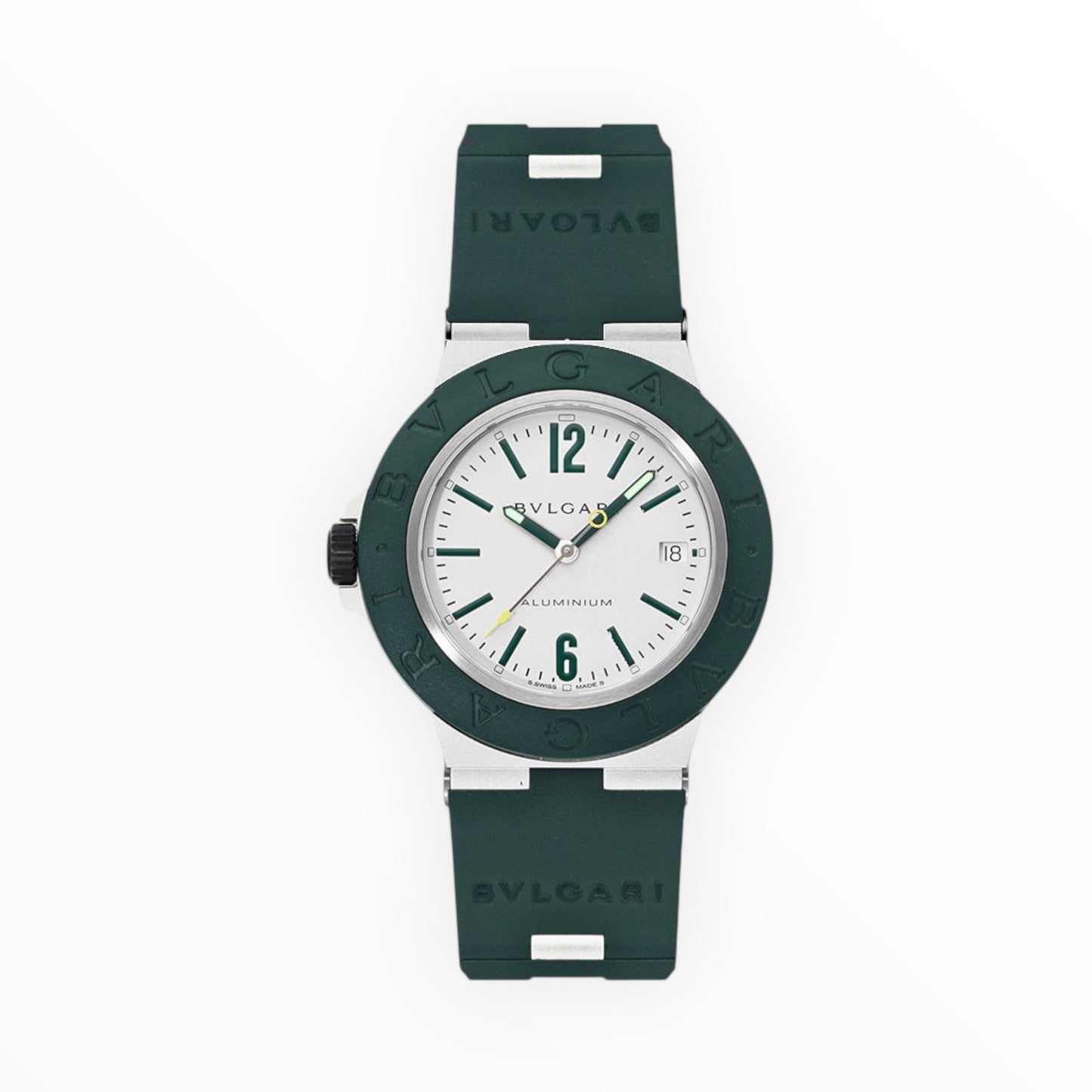 Bulgari Aluminium  40mm Green White Dial