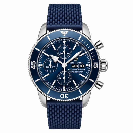 Breitling SuperOcean Heritage B20 Automatic 44mm Blue Chronograph With Strap